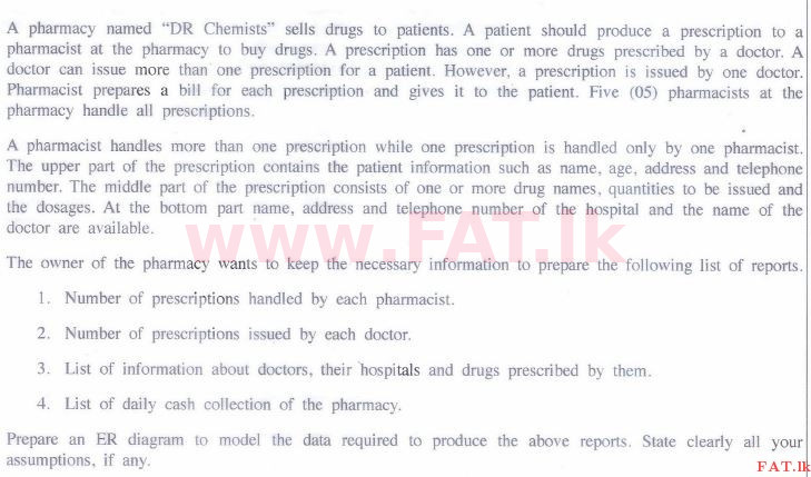National Syllabus : Advanced Level (A/L) Information & Communication Technology ICT - 2015 August - Paper II (English Medium) 9 1