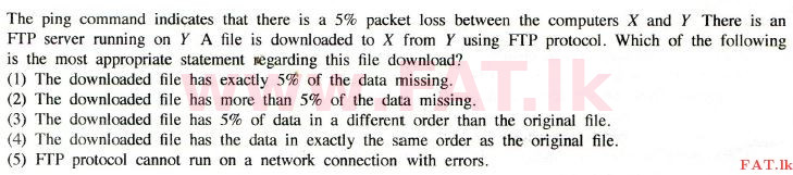 உள்ளூர் பாடத்திட்டம் : உயர்தரம் (உ/த) தகவல் தொடர்பாடல் தொழில்நுட்பம் - 2014 ஆகஸ்ட் - தாள்கள் I (English மொழிமூலம்) 29 1