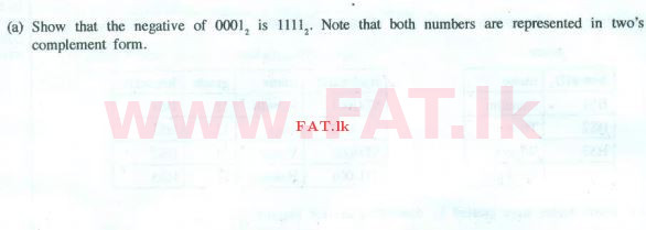 உள்ளூர் பாடத்திட்டம் : உயர்தரம் (உ/த) தகவல் தொடர்பாடல் தொழில்நுட்பம் - 2014 ஆகஸ்ட் - தாள்கள் II (English மொழிமூலம்) 2 1