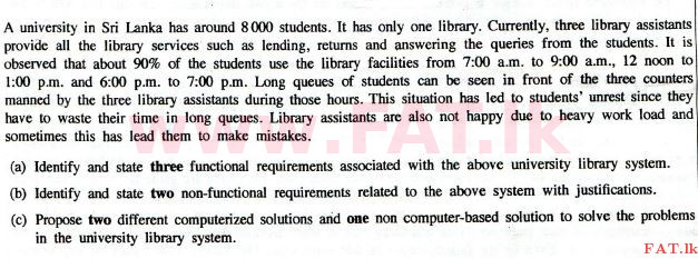 දේශීය විෂය නිර්දේශය : උසස් පෙළ (A/L) තොරතුරු හා සන්නිවේදන තාක්ෂණය (ICT) - 2014 අගෝස්තු - ප්‍රශ්න පත්‍රය II (English මාධ්‍යය) 10 1