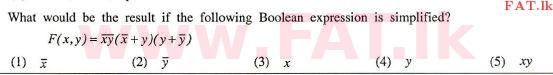National Syllabus : Advanced Level (A/L) Information & Communication Technology ICT - 2012 August - Paper I (English Medium) 26 1