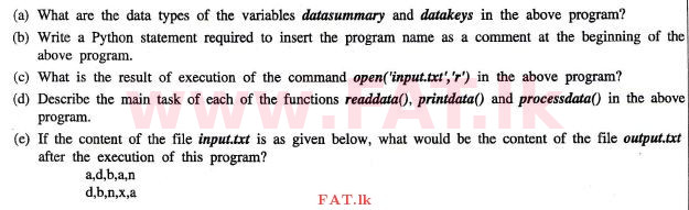 National Syllabus : Advanced Level (A/L) Information & Communication Technology ICT - 2012 August - Paper II (English Medium) 9 2