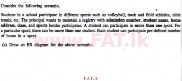 உள்ளூர் பாடத்திட்டம் : உயர்தரம் (உ/த) தகவல் தொடர்பாடல் தொழில்நுட்பம் - 2011 ஆகஸ்ட் - தாள்கள் II (English மொழிமூலம்) 3 1
