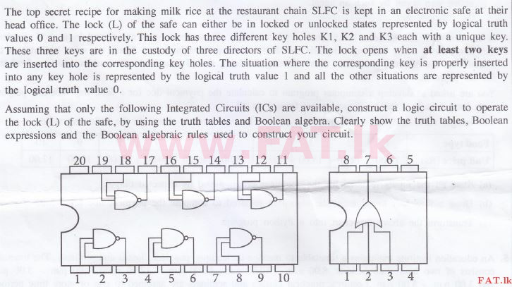 දේශීය විෂය නිර්දේශය : උසස් පෙළ (A/L) තොරතුරු හා සන්නිවේදන තාක්ෂණය (ICT) - 2016 අගෝස්තු - ප්‍රශ්න පත්‍රය II (English මාධ්‍යය) 1 1