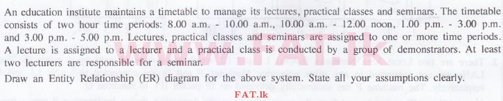 දේශීය විෂය නිර්දේශය : උසස් පෙළ (A/L) තොරතුරු හා සන්නිවේදන තාක්ෂණය (ICT) - 2016 අගෝස්තු - ප්‍රශ්න පත්‍රය II (English මාධ්‍යය) 5 1