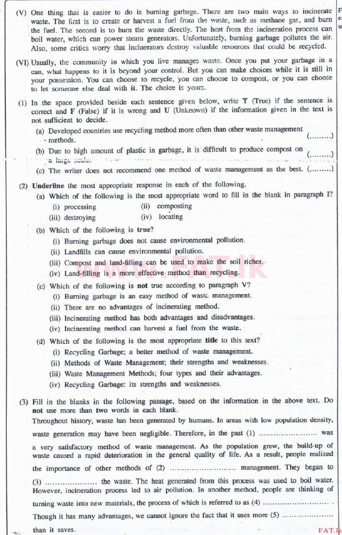 உள்ளூர் பாடத்திட்டம் : உயர்தரம் (உ/த) ஆங்கிலம் - 2016 ஆகஸ்ட் - தாள்கள் II (English மொழிமூலம்) 3 3