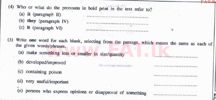 உள்ளூர் பாடத்திட்டம் : உயர்தரம் (உ/த) ஆங்கிலம் - 2016 ஆகஸ்ட் - தாள்கள் II (English மொழிமூலம்) 3 4