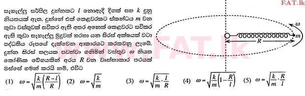 National Syllabus : Advanced Level (A/L) Physics - 2014 August - Paper I (සිංහල Medium) 43 1
