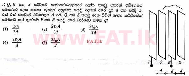 National Syllabus : Advanced Level (A/L) Physics - 2013 August - Paper I (සිංහල Medium) 49 1