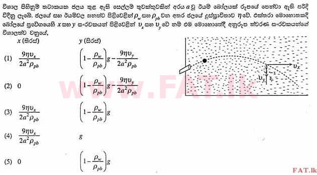 National Syllabus : Advanced Level (A/L) Physics - 2012 August - Paper I (සිංහල Medium) 44 1