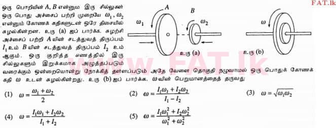 National Syllabus : Advanced Level (A/L) Physics - 2013 August - Paper I (தமிழ் Medium) 10 1