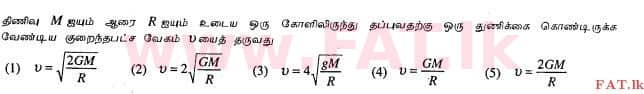 உள்ளூர் பாடத்திட்டம் : உயர்தரம் (உ/த) பௌதீகவியல் - 2013 ஆகஸ்ட் - தாள்கள் I (தமிழ் மொழிமூலம்) 21 1