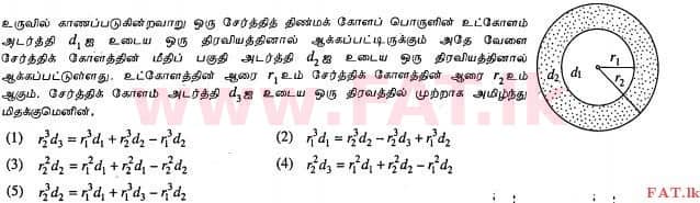 National Syllabus : Advanced Level (A/L) Physics - 2013 August - Paper I (தமிழ் Medium) 27 1
