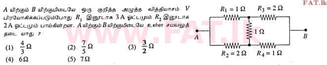 உள்ளூர் பாடத்திட்டம் : உயர்தரம் (உ/த) பௌதீகவியல் - 2013 ஆகஸ்ட் - தாள்கள் I (தமிழ் மொழிமூலம்) 47 1