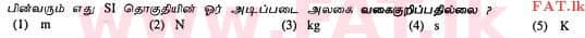 National Syllabus : Advanced Level (A/L) Physics - 2012 August - Paper I (தமிழ் Medium) 1 1