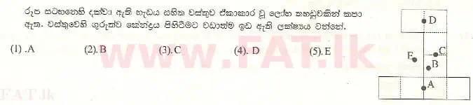உள்ளூர் பாடத்திட்டம் : உயர்தரம் (உ/த) பௌதீகவியல் - 1999 ஆகஸ்ட் - தாள்கள் I (සිංහල மொழிமூலம்) 14 1