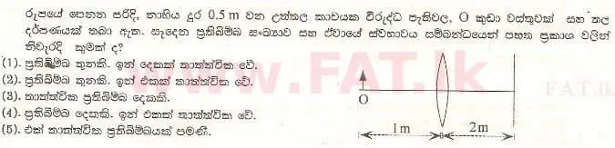 National Syllabus : Advanced Level (A/L) Physics - 1999 August - Paper I (සිංහල Medium) 25 1
