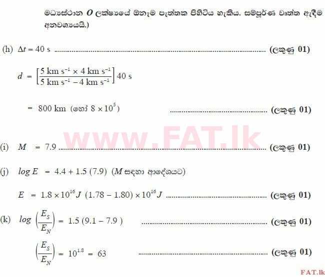 National Syllabus : Advanced Level (A/L) Physics - 2015 August - Paper II (සිංහල Medium) 6 3542