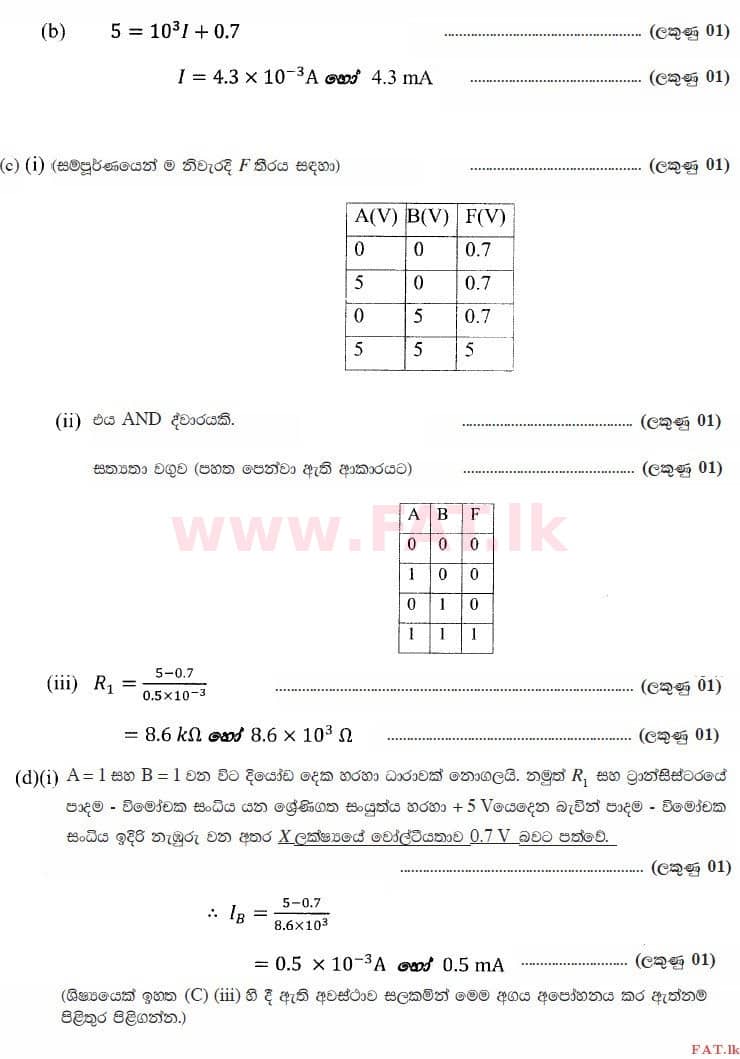 National Syllabus : Advanced Level (A/L) Physics - 2015 August - Paper II (සිංහල Medium) 9 3552