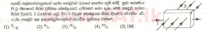 உள்ளூர் பாடத்திட்டம் : உயர்தரம் (உ/த) பௌதீகவியல் - 1998 ஆகஸ்ட் - தாள்கள் I (සිංහල மொழிமூலம்) 47 1