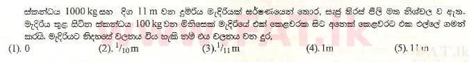 National Syllabus : Advanced Level (A/L) Physics - 1998 August - Paper I (සිංහල Medium) 52 1