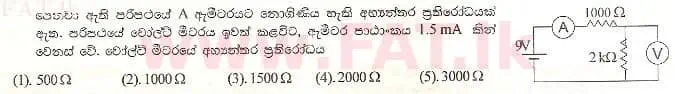 National Syllabus : Advanced Level (A/L) Physics - 1998 August - Paper I (සිංහල Medium) 55 1