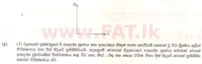 National Syllabus : Advanced Level (A/L) Physics - 1998 August - Paper II A (සිංහල Medium) 3 2