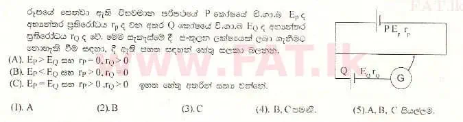 National Syllabus : Advanced Level (A/L) Physics - 1997 August - Paper I (සිංහල Medium) 54 1