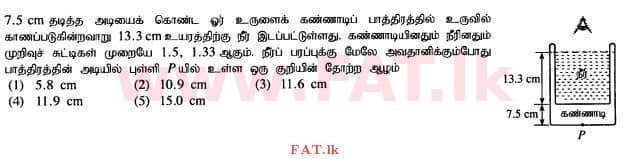 உள்ளூர் பாடத்திட்டம் : உயர்தரம் (உ/த) பௌதீகவியல் - 2015 ஆகஸ்ட் - தாள்கள் I (தமிழ் மொழிமூலம்) 6 1
