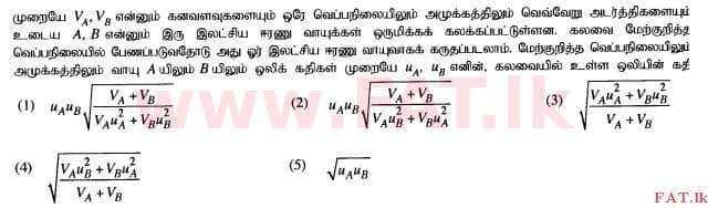 National Syllabus : Advanced Level (A/L) Physics - 2015 August - Paper I (தமிழ் Medium) 41 1