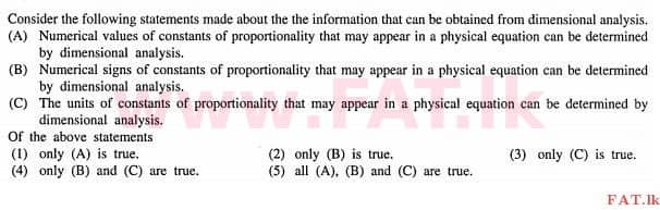 National Syllabus : Advanced Level (A/L) Physics - 2012 August - Paper I (English Medium) 18 1