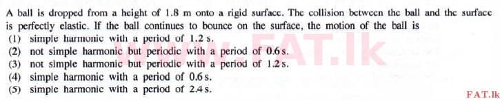 National Syllabus : Advanced Level (A/L) Physics - 2015 August - Paper I (English Medium) 13 1
