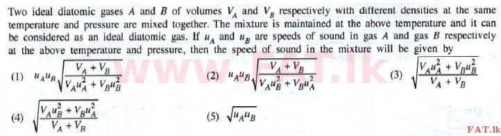 National Syllabus : Advanced Level (A/L) Physics - 2015 August - Paper I (English Medium) 41 1