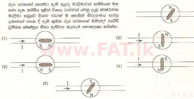 National Syllabus : Advanced Level (A/L) Physics - 2001 August - Paper I (සිංහල Medium) 26 1