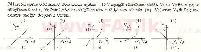 National Syllabus : Advanced Level (A/L) Physics - 2001 August - Paper I (සිංහල Medium) 49 1