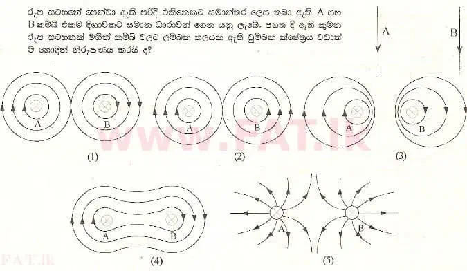 உள்ளூர் பாடத்திட்டம் : உயர்தரம் (உ/த) பௌதீகவியல் - 2001 ஆகஸ்ட் - தாள்கள் I (සිංහල மொழிமூலம்) 58 1