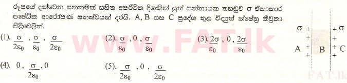 National Syllabus : Advanced Level (A/L) Physics - 2000 August - Paper I (සිංහල Medium) 11 1