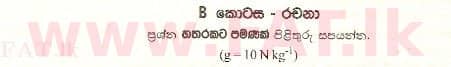 National Syllabus : Advanced Level (A/L) Physics - 2001 August - Paper II B (සිංහල Medium) 0 1