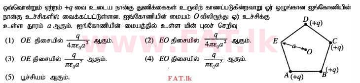 உள்ளூர் பாடத்திட்டம் : உயர்தரம் (உ/த) பௌதீகவியல் - 2014 ஆகஸ்ட் - தாள்கள் I (தமிழ் மொழிமூலம்) 8 1