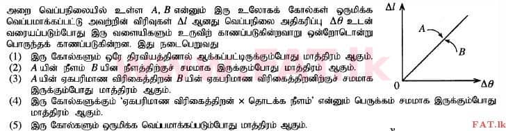 உள்ளூர் பாடத்திட்டம் : உயர்தரம் (உ/த) பௌதீகவியல் - 2014 ஆகஸ்ட் - தாள்கள் I (தமிழ் மொழிமூலம்) 13 1