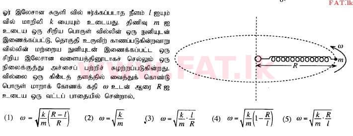 உள்ளூர் பாடத்திட்டம் : உயர்தரம் (உ/த) பௌதீகவியல் - 2014 ஆகஸ்ட் - தாள்கள் I (தமிழ் மொழிமூலம்) 43 1