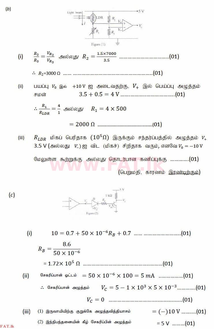 National Syllabus : Advanced Level (A/L) Physics - 2014 August - Paper II (தமிழ் Medium) 9 2844