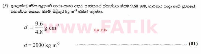 National Syllabus : Advanced Level (A/L) Physics - 2014 August - Paper II (සිංහල Medium) 1 2774