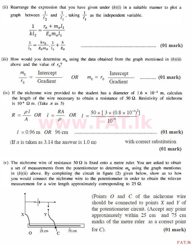 National Syllabus : Advanced Level (A/L) Physics - 2015 August - Paper II (English Medium) 4 3568