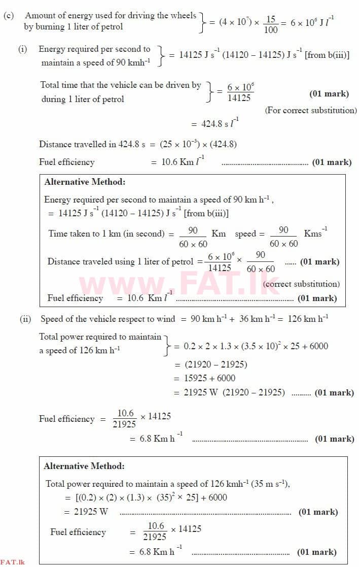 National Syllabus : Advanced Level (A/L) Physics - 2015 August - Paper II (English Medium) 5 3571