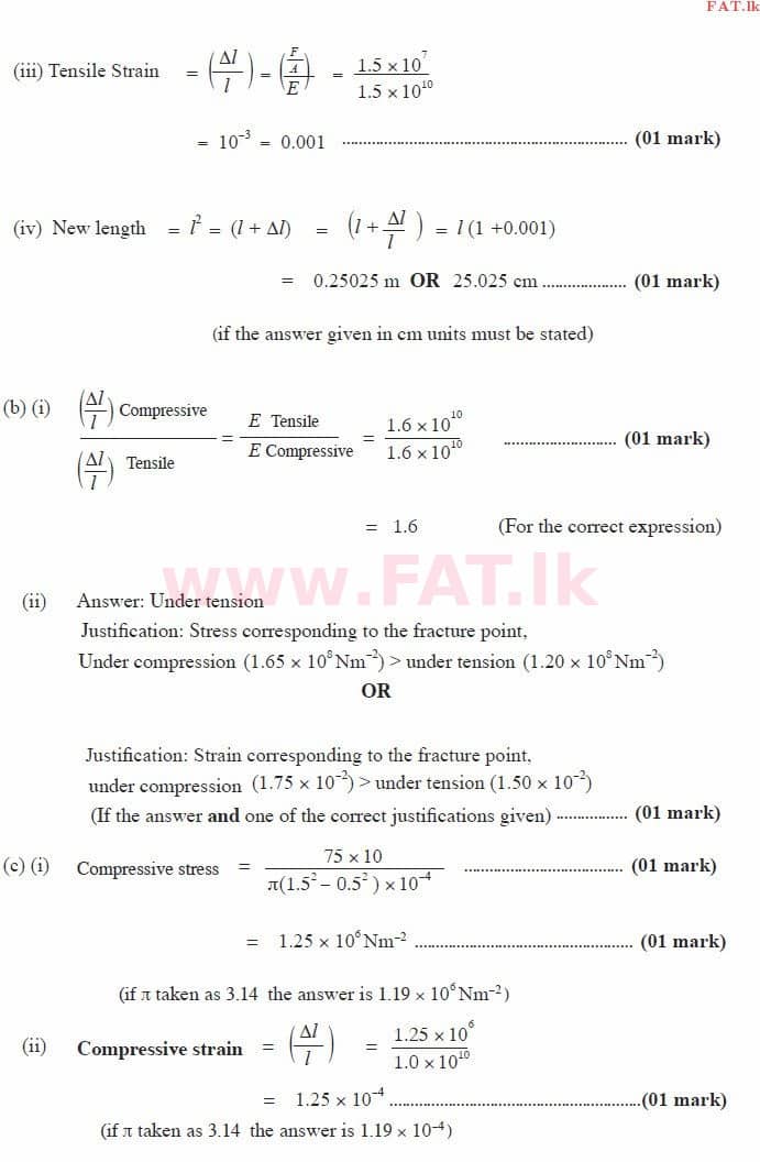 National Syllabus : Advanced Level (A/L) Physics - 2015 August - Paper II (English Medium) 7 3575