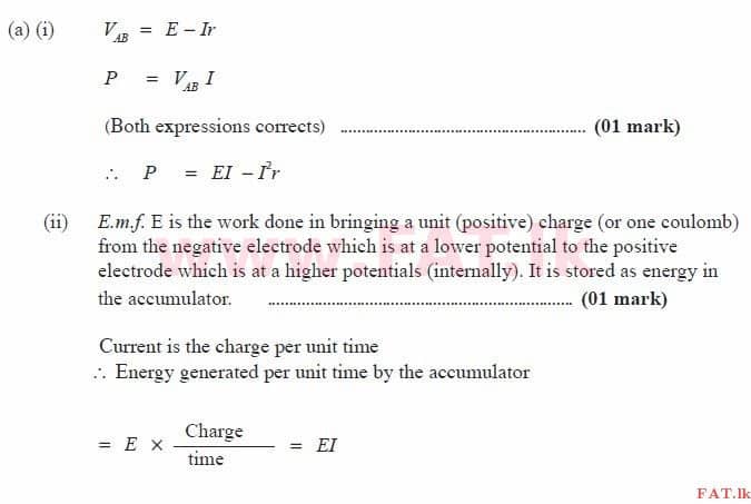 National Syllabus : Advanced Level (A/L) Physics - 2015 August - Paper II (English Medium) 9 3579