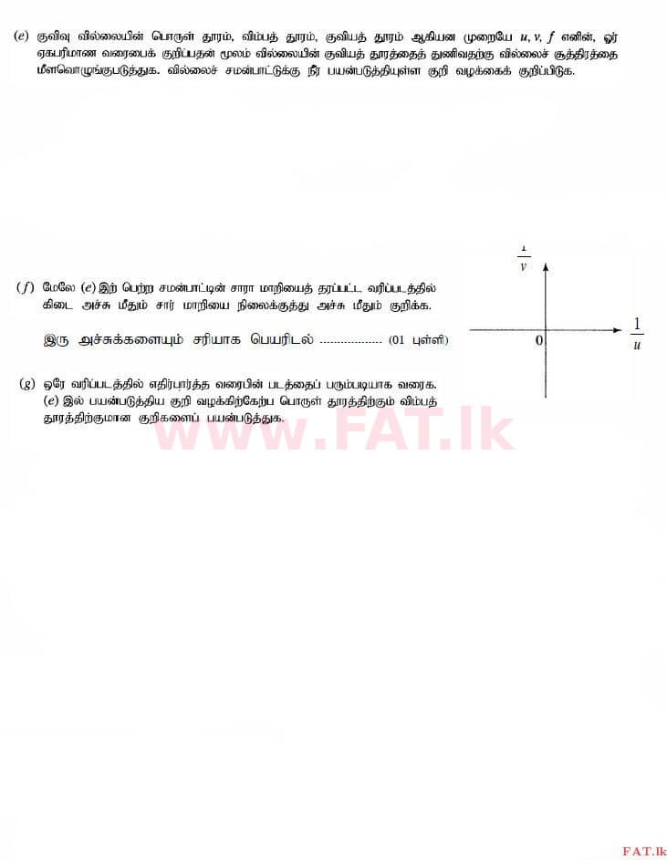 உள்ளூர் பாடத்திட்டம் : உயர்தரம் (உ/த) பௌதீகவியல் - 2015 ஆகஸ்ட் - தாள்கள் II (தமிழ் மொழிமூலம்) 3 2