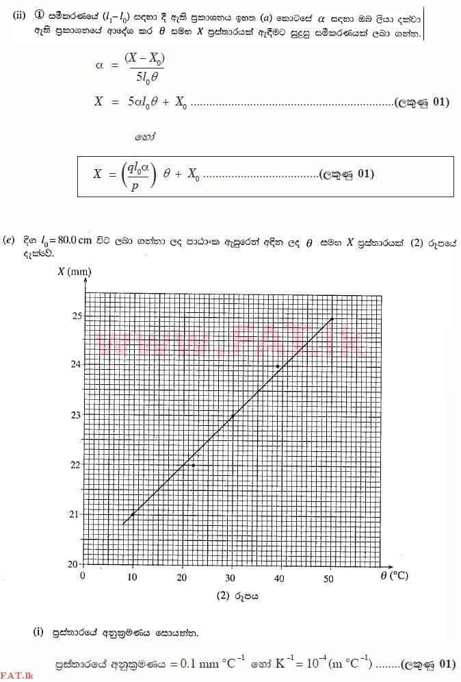 National Syllabus : Advanced Level (A/L) Physics - 2013 August - Paper II (සිංහල Medium) 2 4183