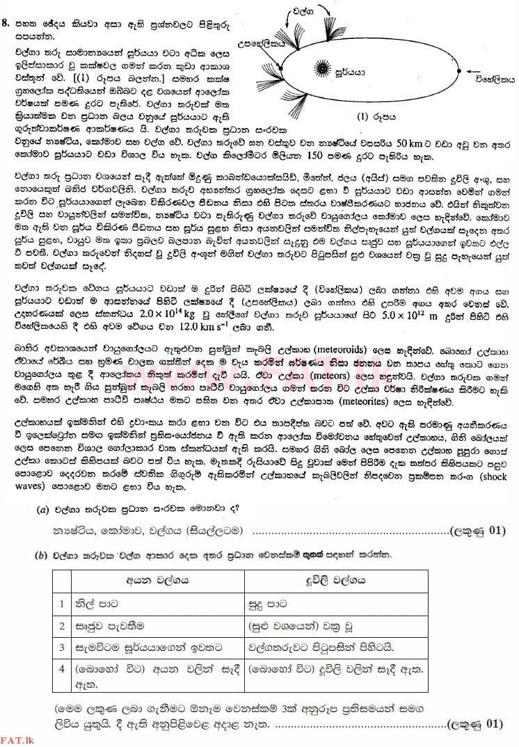 National Syllabus : Advanced Level (A/L) Physics - 2013 August - Paper II (සිංහල Medium) 8 4197